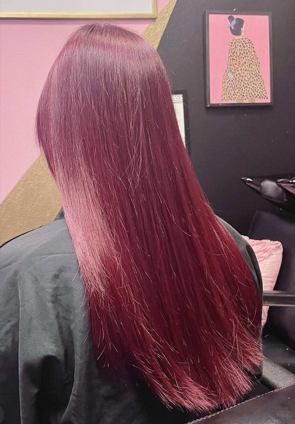 Vivid red color